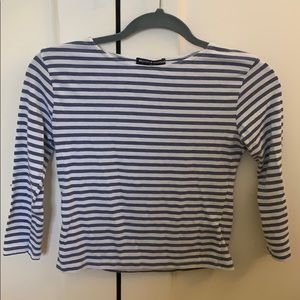 Brandy Melville cropped striped longsleeve